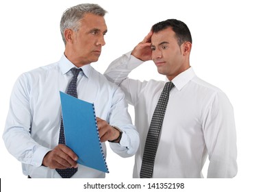 Boss Explaining Mistake Employee Stock Photo (Edit Now) 141946963