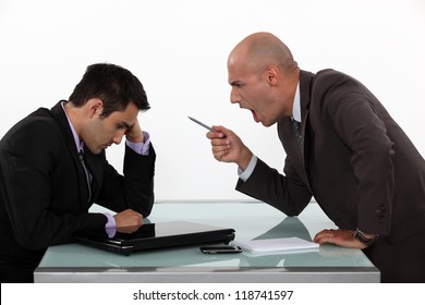 Boss Shouting At Employee