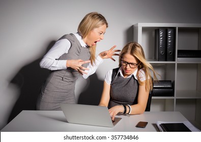 Boss Yelling At Her Employee