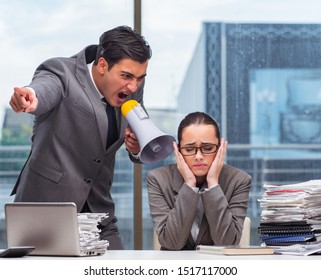 Boss Yelling At His Team Member