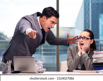 Boss Yelling At His Team Member