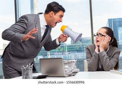 Boss Yelling At His Team Member