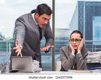 Boss Yelling At His Team Member