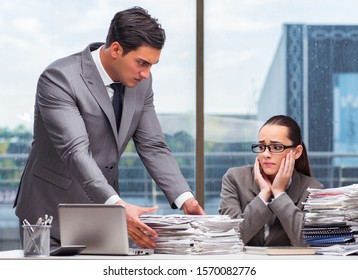 Boss Yelling At His Team Member