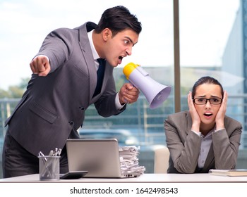 Boss Yelling At His Team Member