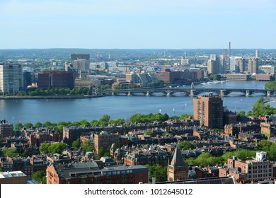 Boston Charles River And Back Bay Skyline, Boston, Massachusetts, USA.