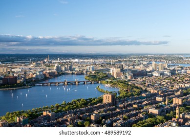 Boston City Aerial View, USA
