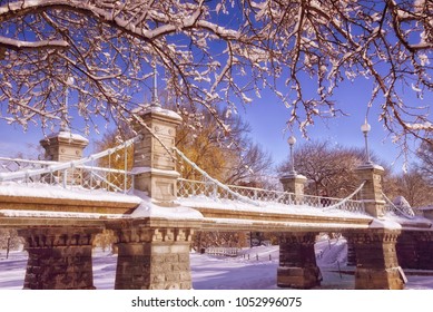 Boston Common After Snow Storm