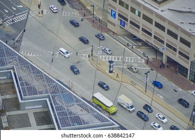 Boston Copley Place - Aerial View - BOSTON / MASSACHUSETTS - APRIL 3, 2017