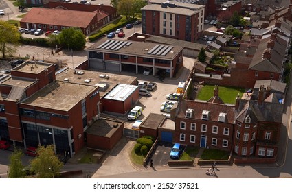 Boston, Lincolnshire, UK 04 30 2022 Aerial View Of A Police Station