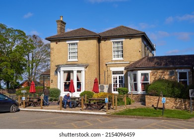 Boston, Lincolnshire, UK 04 30 2022 Country Style Pub Building                            