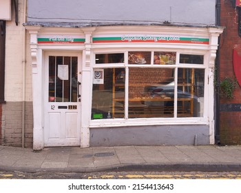 Boston, Lincolnshire, UK 04 30 2022 Small Shop Front Example                           