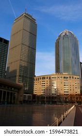 Boston, MA - December 22 2019: View Of The Prudential Center And 111 Huntington Avenue