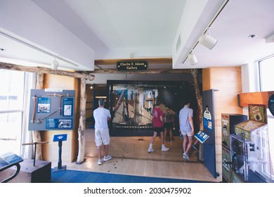 BOSTON, MA - JULY 15, 2019 : Interior USS Constitution Museum In Boston, Ma, USA.