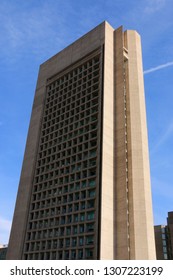 Boston, MA - March 2 2018: 177 Huntington Avenue Skyscraper In Back Bay, Boston