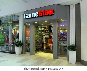 Boston, MA / USA - 2019: Game Stop store in CambridgeSide mall