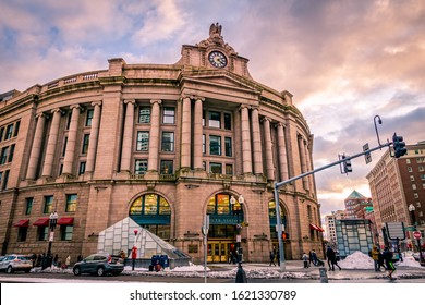 Boston MA USA - Jan 19 2020 - South Station