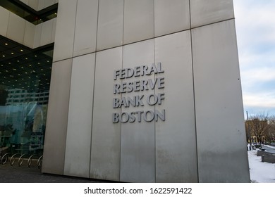 Boston MA USA - Jan 19 2020 - Federal Reserve Bank Of Boston