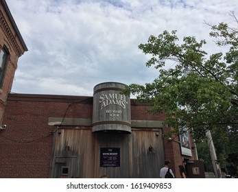 Boston MA USA - July 14 2018 - Samuel Adams Brewery Tour