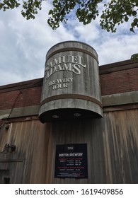 Boston MA USA - July 14 2018 - Samuel Adams Brewery Tour