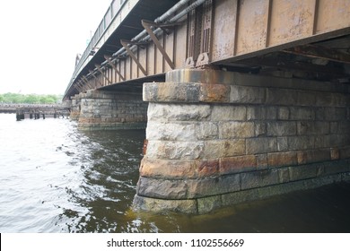 Boston, MA / USA - May 26, 2018: Charlestown Bridge In Boston.