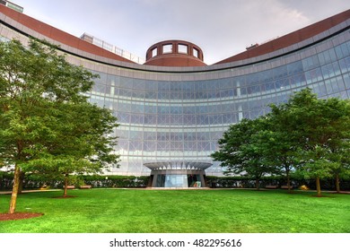 Boston, Mass. - Sept 3, 2016: The John Joseph Moakley US Courthouse In Boston, MA. It Serves As Headquarters For The US Court Of Appeals And The US District Court For The District Of Massachusetts.