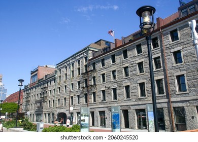 Boston, Massachusetts, June 15, 2010: The Old Custom House Near The Long Wharf