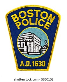 Boston, Massachusetts Police Department Uniform Shoulder Patch.