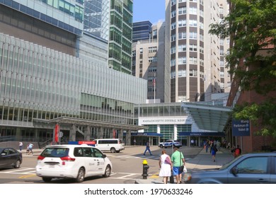 Boston, Massachusetts - September 2, 2015: Exterior Of Massachusetts General Hospital.