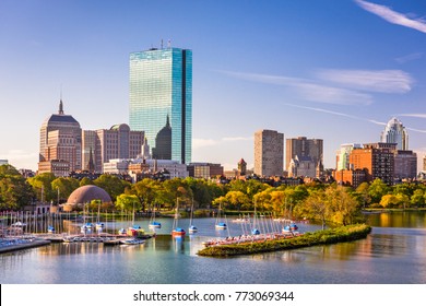 Boston, Massachusetts, USA city skyline on the river. - Shutterstock ID 773069344