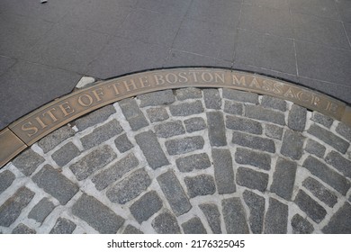 Boston, Massachusetts, USA-June 4, 2022-Memorial, Commemorating The Boston Massacre