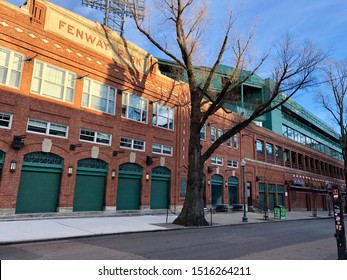 Boston, Massachusetts/USA - December 25 2018:  Fenway Park For Red Sox MLB