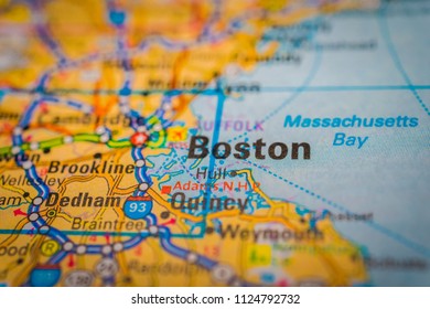 Boston On USA Map