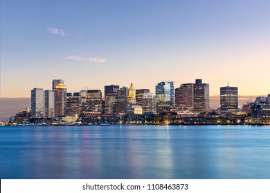 Boston Skyline East Boston side