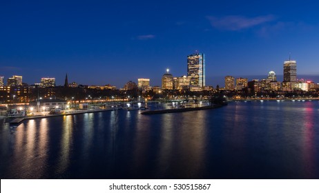 Boston Skyline At Night