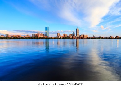 Boston Skyline on a Summer Evening