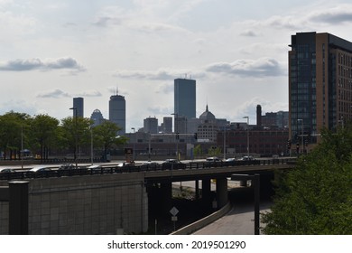 Boston Skyline From The Seaport District