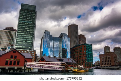 The Boston Skyline, Seen From Across Fort Point Channel.