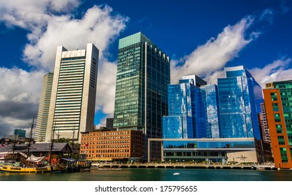 The Boston Skyline, Seen From Across Fort Point Channel.