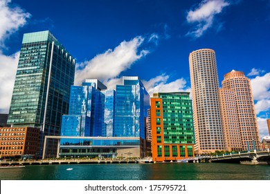 The Boston Skyline, Seen From Across Fort Point Channel.