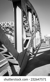 Boston University Bridge In Black And White