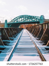 Boston University Bridge Covered In Snow