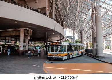 BOSTON , USA - JULY 15, 2019: Government Center Garage And Bus Station In Boston, USA.