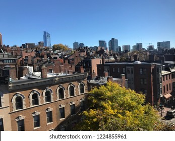 Boston View From Charles Street In Fall 2018.