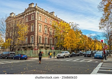 BOSTON-NOVEMBER 9 - The neighborhood around Boston University on  November 9 2013 in Massachusetts