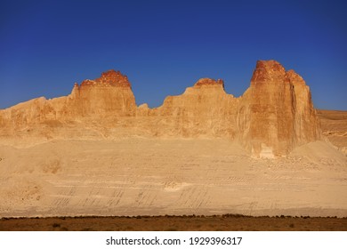 Boszhira tract, Western Kazakhstan, Ustyurt plateau, dried bottom of the ancient sea.