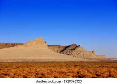 Boszhira tract, Western Kazakhstan, Ustyurt plateau, dried bottom of the ancient sea.