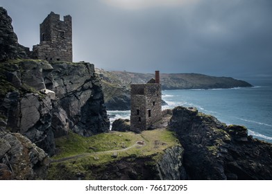 Botallack mines in stormy conditions