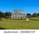 Botanic Garden in Curitiba Brazil - Green Glass and Sky Blue