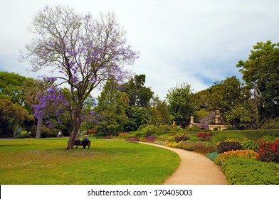 Botanic Garden In Melbourne, Victoria, Australia 